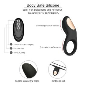 Remote Control Cock Ring for Erection Enhancing Long Lasting Male Adult Toys Sex for Men Male Pleasure Vibrators Penis rings Vibrating Penis Ring