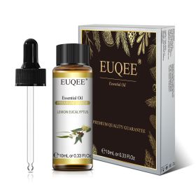 EUQEE 10ml Pure Natural Essential Oil Lavender Jasmine Eucalyptus Vanilla Sandalwood Sweet Orange Lemon Oregano Neroli Fragrance (Color: Lemon Eucalyptus, Net Contents: 10ml)