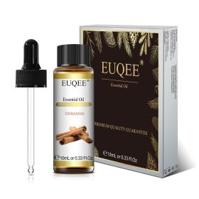 EUQEE 10ml Pure Natural Essential Oil Lavender Jasmine Eucalyptus Vanilla Sandalwood Sweet Orange Lemon Oregano Neroli Fragrance (Color: Cinnamon, Net Contents: 10ml)