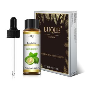 EUQEE 10ml Pure Natural Essential Oil Lavender Jasmine Eucalyptus Vanilla Sandalwood Sweet Orange Lemon Oregano Neroli Fragrance (Color: Bergamot, Net Contents: 10ml)