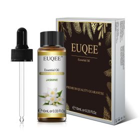 EUQEE 10ml Pure Natural Essential Oil Lavender Jasmine Eucalyptus Vanilla Sandalwood Sweet Orange Lemon Oregano Neroli Fragrance (Color: Jasmine, Net Contents: 10ml)