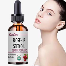 5ML/15ML/30ML/50ML/Pure Essential Oils Rosehip Oil Moisturizing Brighten Skin Color Essential Oil Anti-Dry Anti-Aging Face Essen (Color: 5ML)